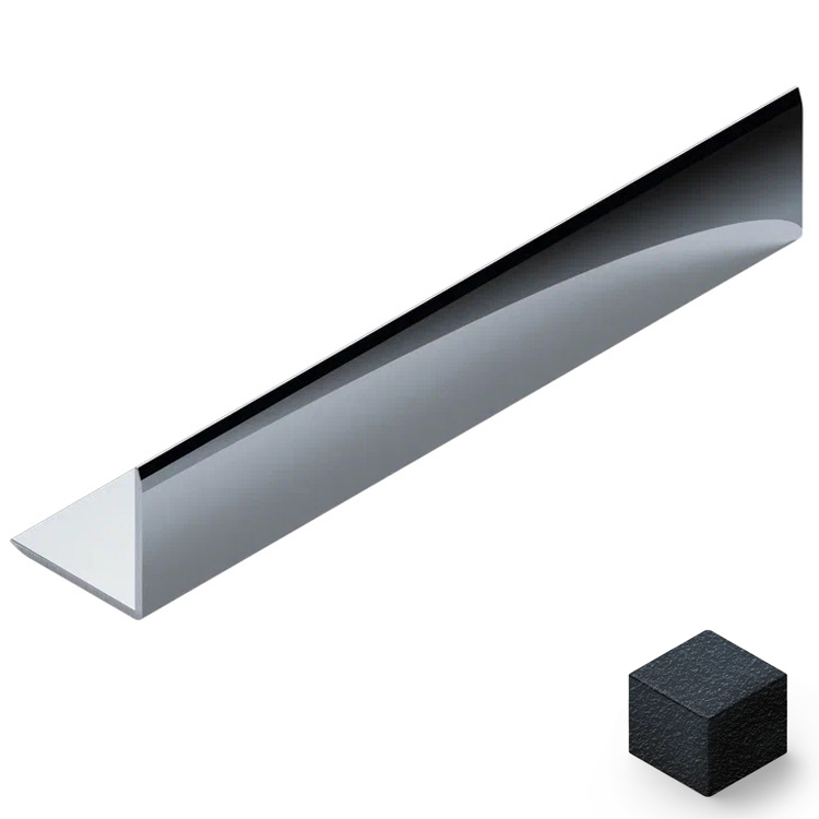 Угол 20x20 мм алюминий Neexy PV63-42 (муар черный), 2.7 м.