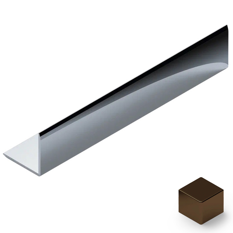 Угол 20x20 мм алюминий Neexy PV63-48 (темная бронза блестящая), 2.7 м.