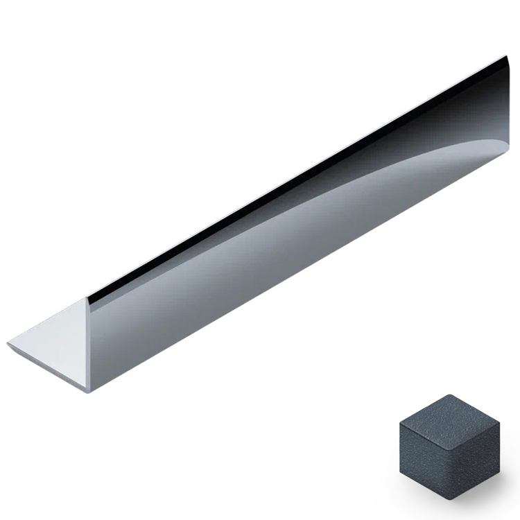 Угол 30x30 мм алюминий Neexy PV65-44 (муар антрацит), 2.7 м.