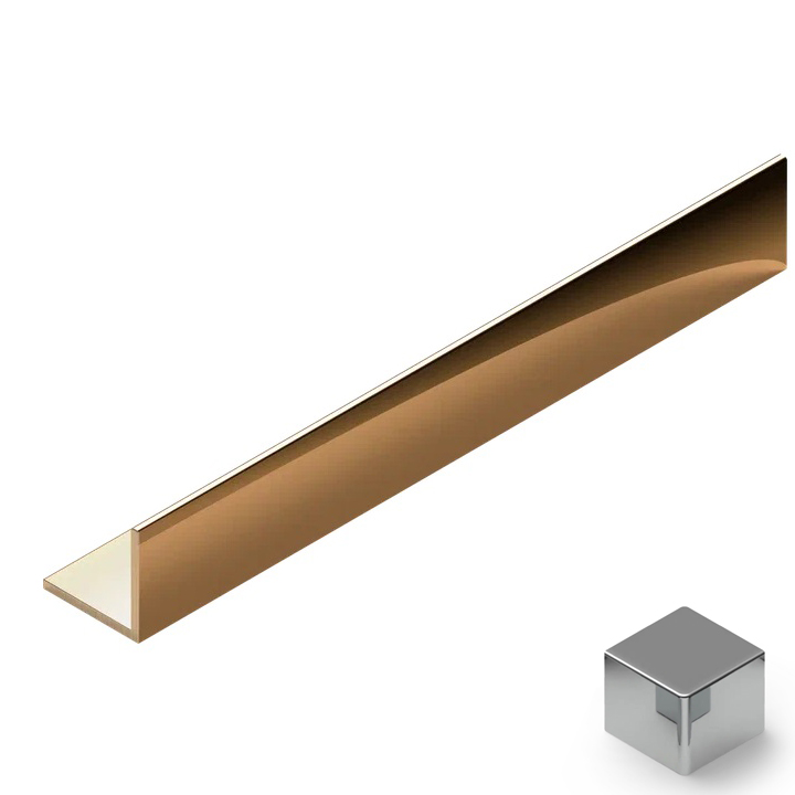 Угол латунь 15x15 мм Neexy PVL73-02 (латунь хромированная), 2.7 м.