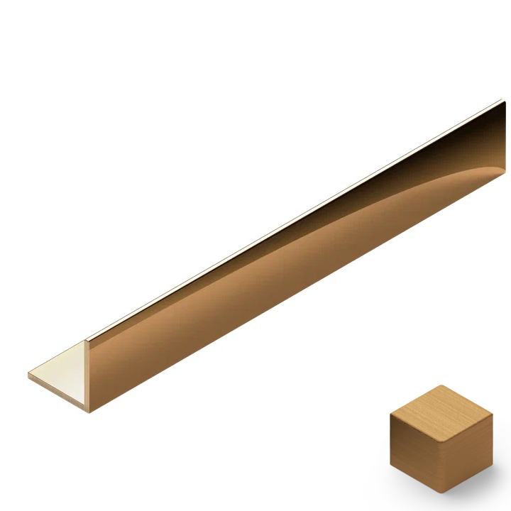 Угол латунь 15x15 мм Neexy  PVL73-03 (латунь брашированная), 2.7 м.