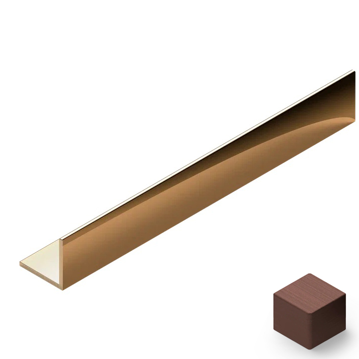 Угол латунь 15x15 мм Neexy PVL73-05 (антик медь светлая), 2.7 м.