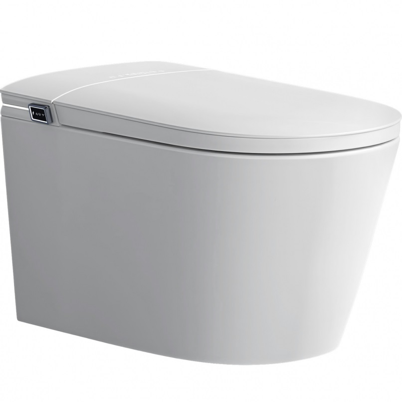Унитаз-биде подвесной Abber Bequem AC1121S 59.5x39x37.5 (белый), электронный