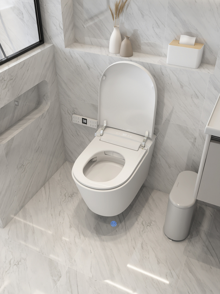 Унитаз-биде подвесной Abber Bequem AC1121S 59.5x39x37.5 (белый), электронный