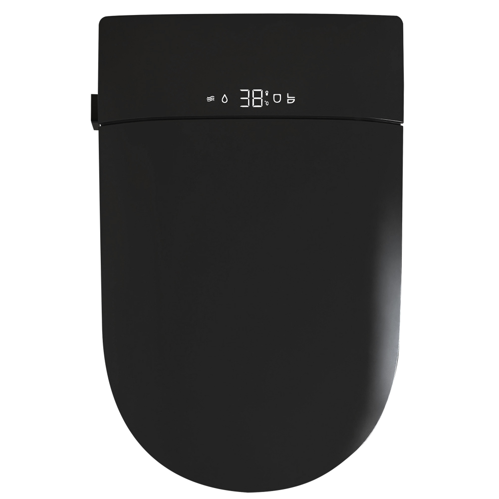 Унитаз-биде подвесной Abber Bequem AC1121SMB 59.5x39x37.5 (черный матовый), электронный