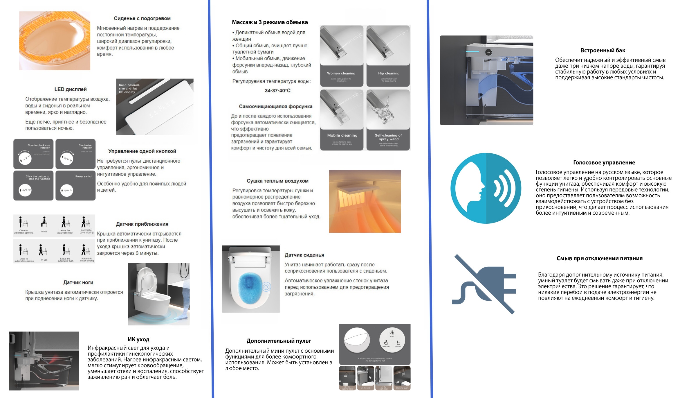Унитаз-биде подвесной Abber Bequem AC1123SR 59x38x38.5 (белый), электронный
