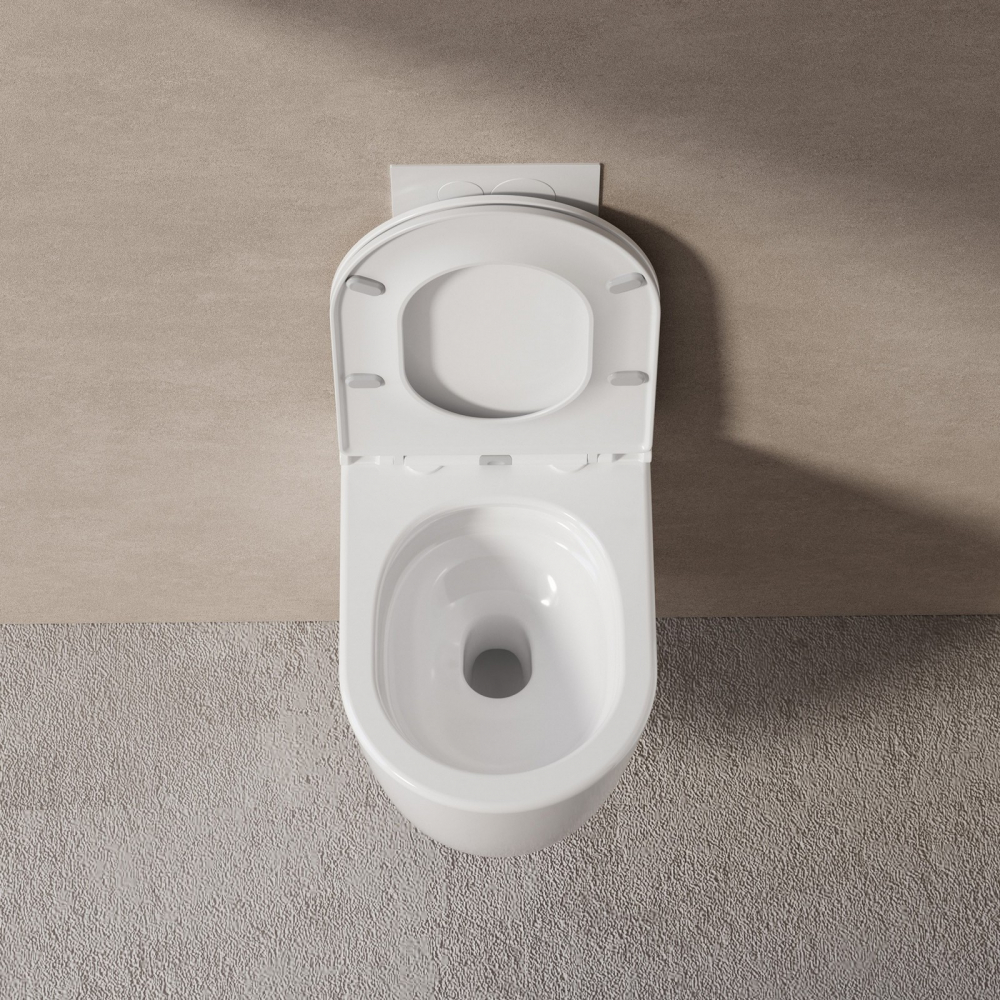 Унитаз подвесной Abber Bequem AC1132TC 52x36x40 (белый), смыв торнадо