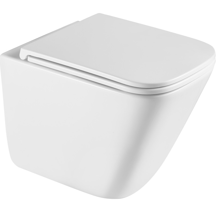 Унитаз подвесной Abber Rechteck AC1219TC 49x34x38.5 (белый), смыв торнадо