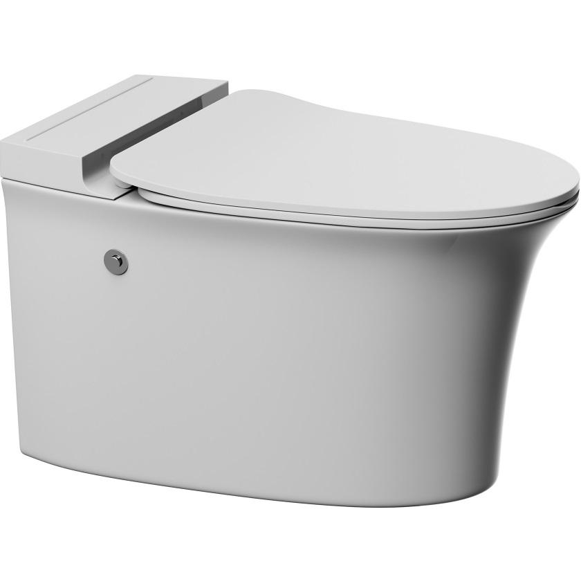 Унитаз подвесной с импульсным смывом Abber Bequem AC1124P 62.5x38x33 (белый)