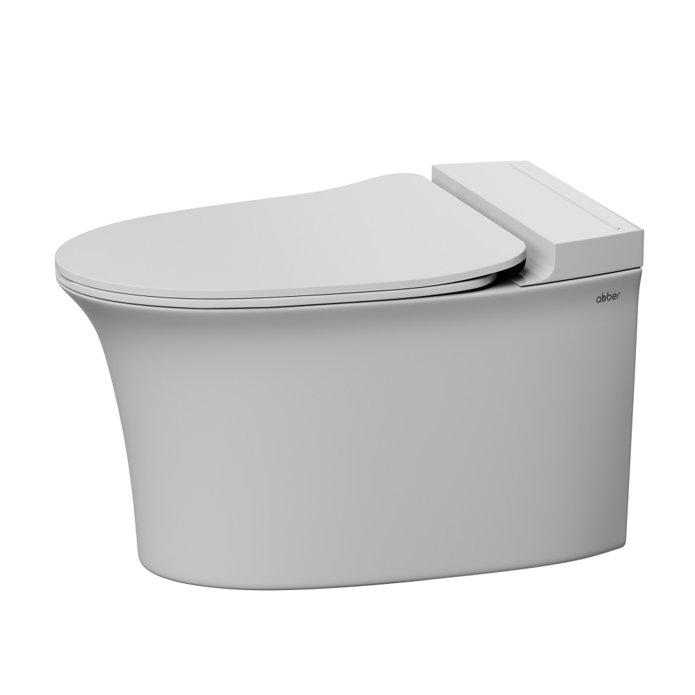 Унитаз подвесной с импульсным смывом Abber Bequem AC1124P 62.5x38x33 (белый)