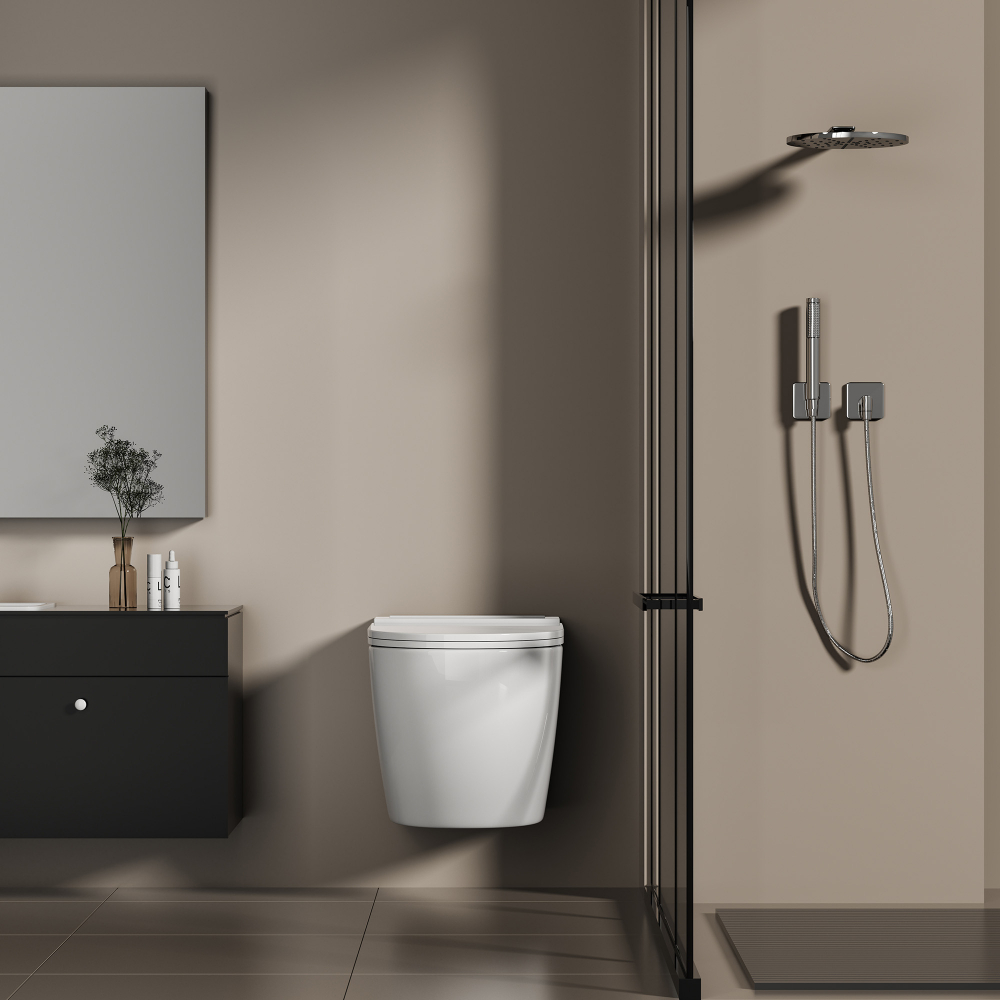 Унитаз подвесной с импульсным смывом Abber Bequem AC1126P 58x36x35 (белый)