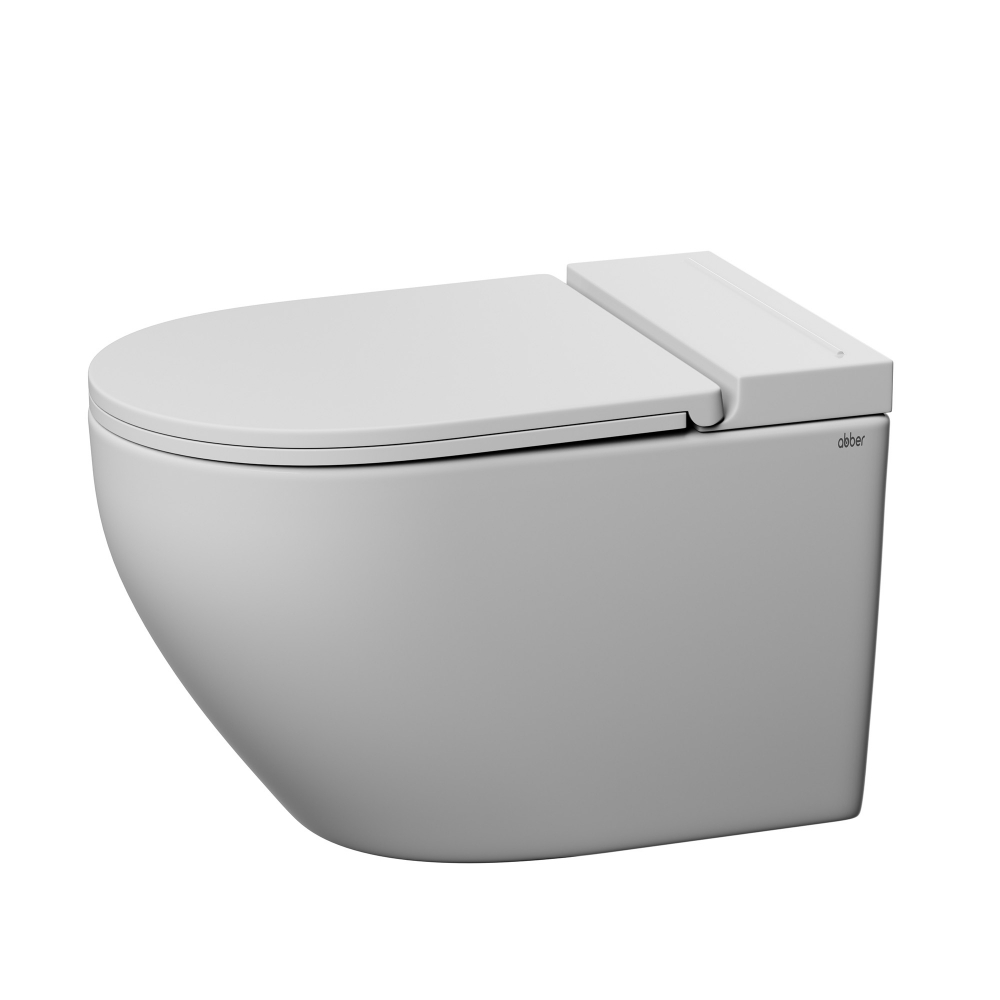 Унитаз подвесной с импульсным смывом Abber Bequem AC1126P 58x36x35 (белый)