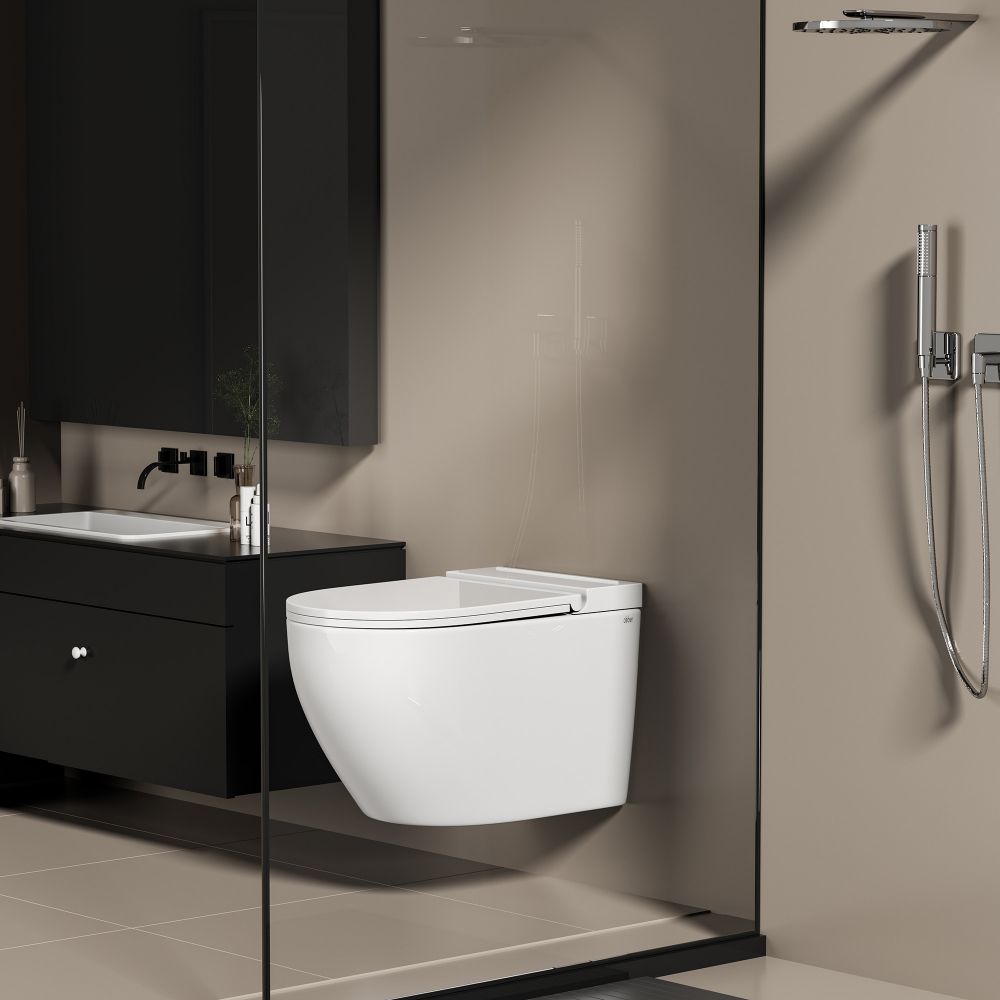 Унитаз подвесной с импульсным смывом Abber Bequem AC1126P 58x36x35 (белый)