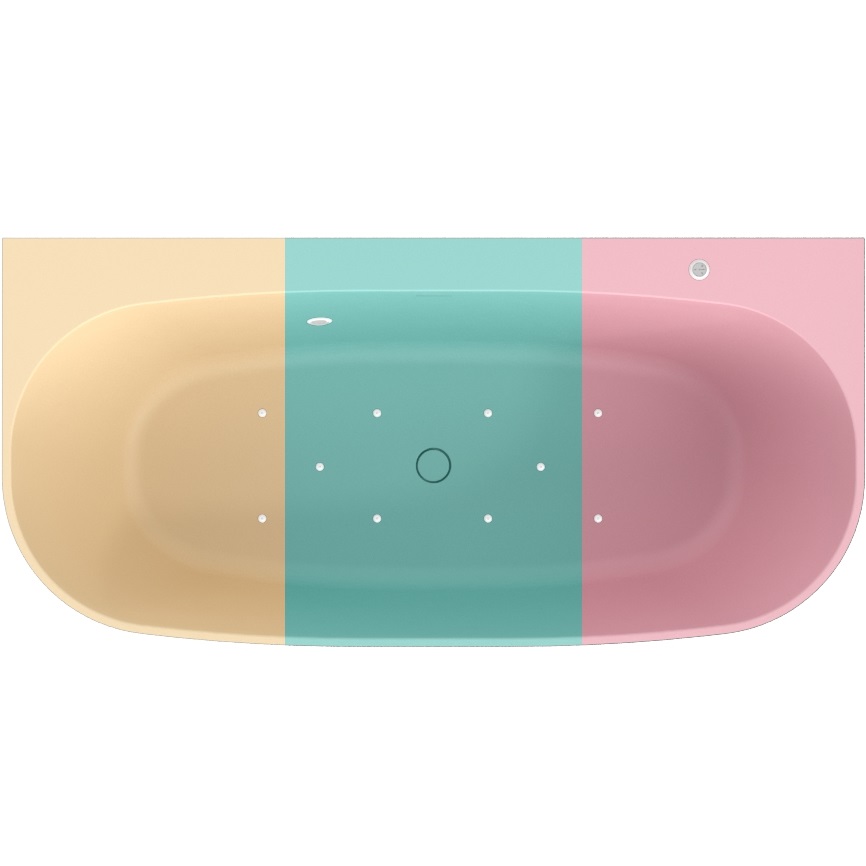 Ванна аэромассажная Whitecross Make 0219.170080.2XXXX.AERO.WH 170x80 (любой цвет RAL матовый, белый), иск. камень