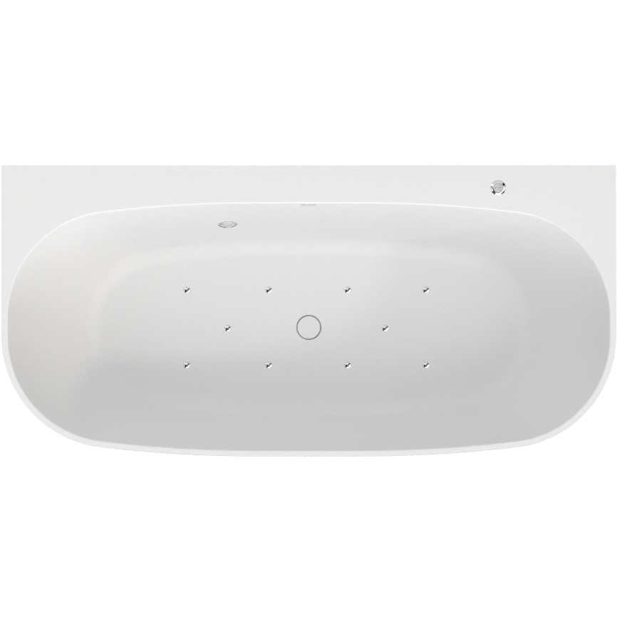 Ванна аэромассажная Whitecross Make AERO 0219.170080.200.AERO.CR 170x80 (белый матовый, хром), иск. камень