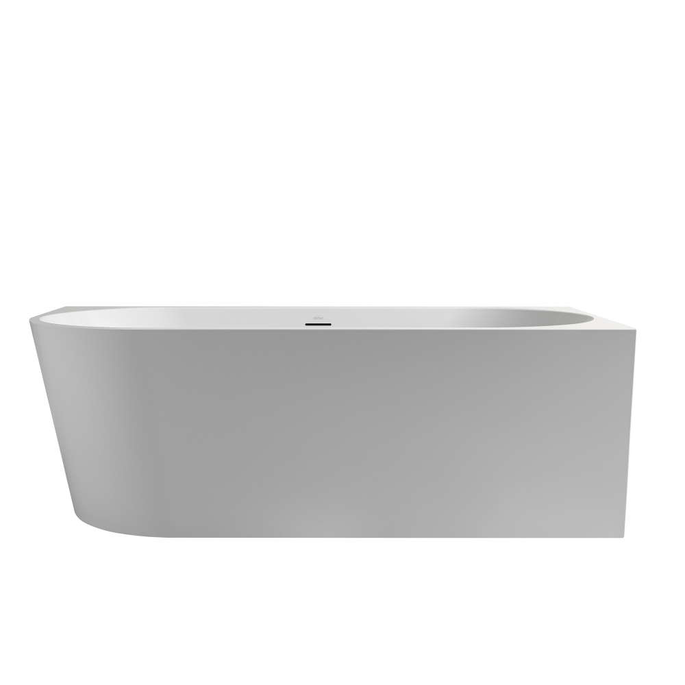 Ванна акриловая, пристенная Abber AB9502-1.8 R 180x80x58 (белый), правая, слив-перелив