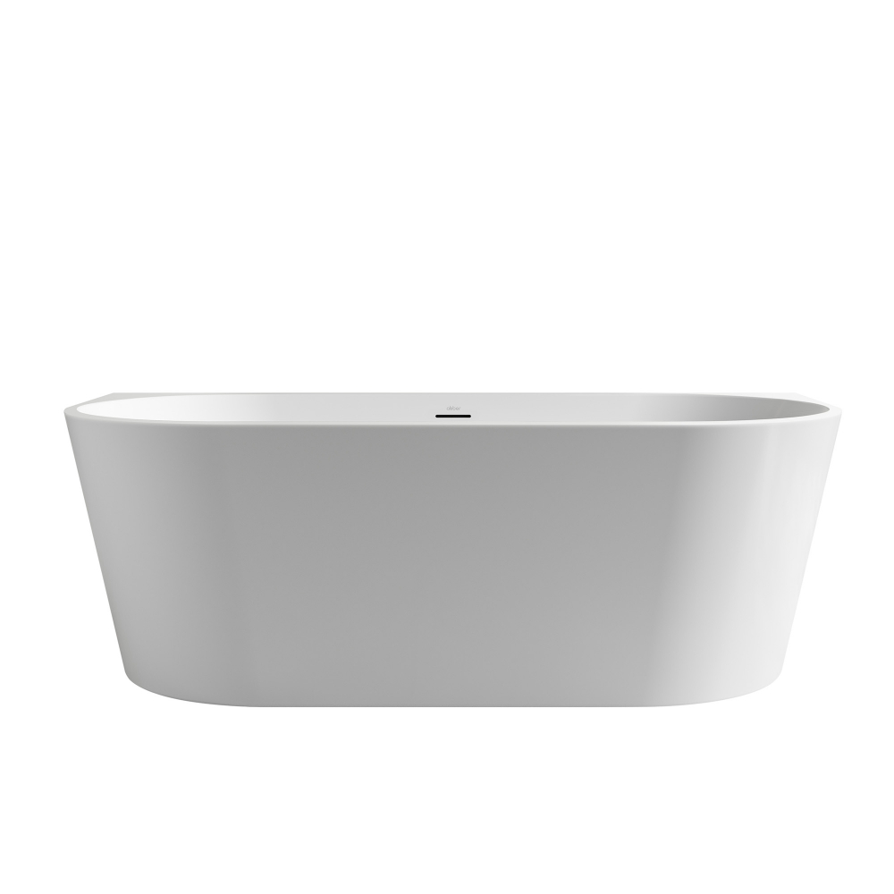 Ванна акриловая, пристенная Abber AB9503-1.4 140x70x58 (белый), слив-перелив