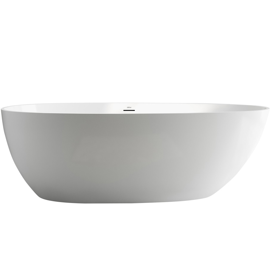 Ванна акриловая отдельностоящая Abber AB9211-1.8 180x90x58 (белый), слив-перелив