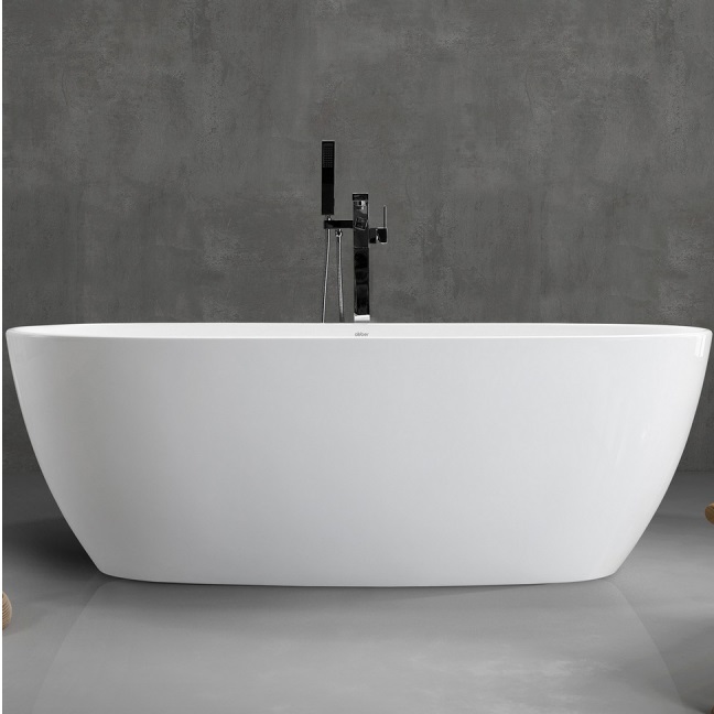 Ванна акриловая отдельностоящая Abber AB9265-1.7 170x80x58 (белый), слив-перелив