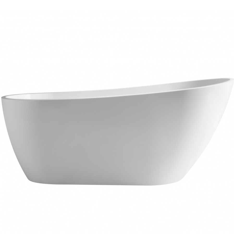 Ванна акриловая отдельностоящая Abber AB9501 170x80x70 (белый), слив-перелив