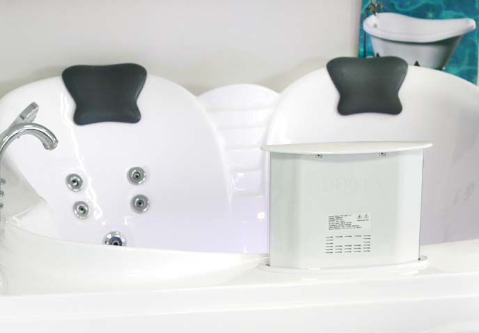 Ванна гидромассажная отдельностоящая Gemy G9089 O L 187х187х85 (белый), слив-перелив, левосторонняя