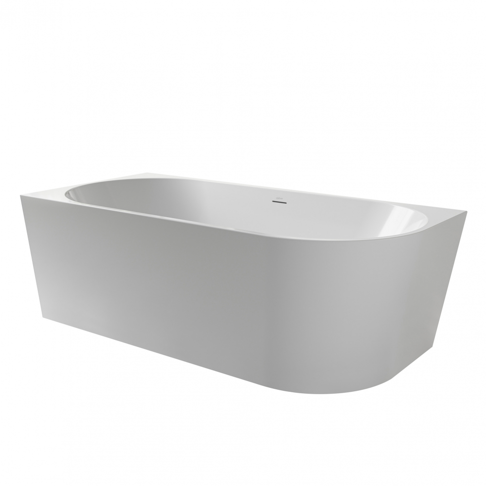 Ванна акриловая пристенная Abber AB9502-1.4 L 140x70x58 (белый), левая, слив-перелив