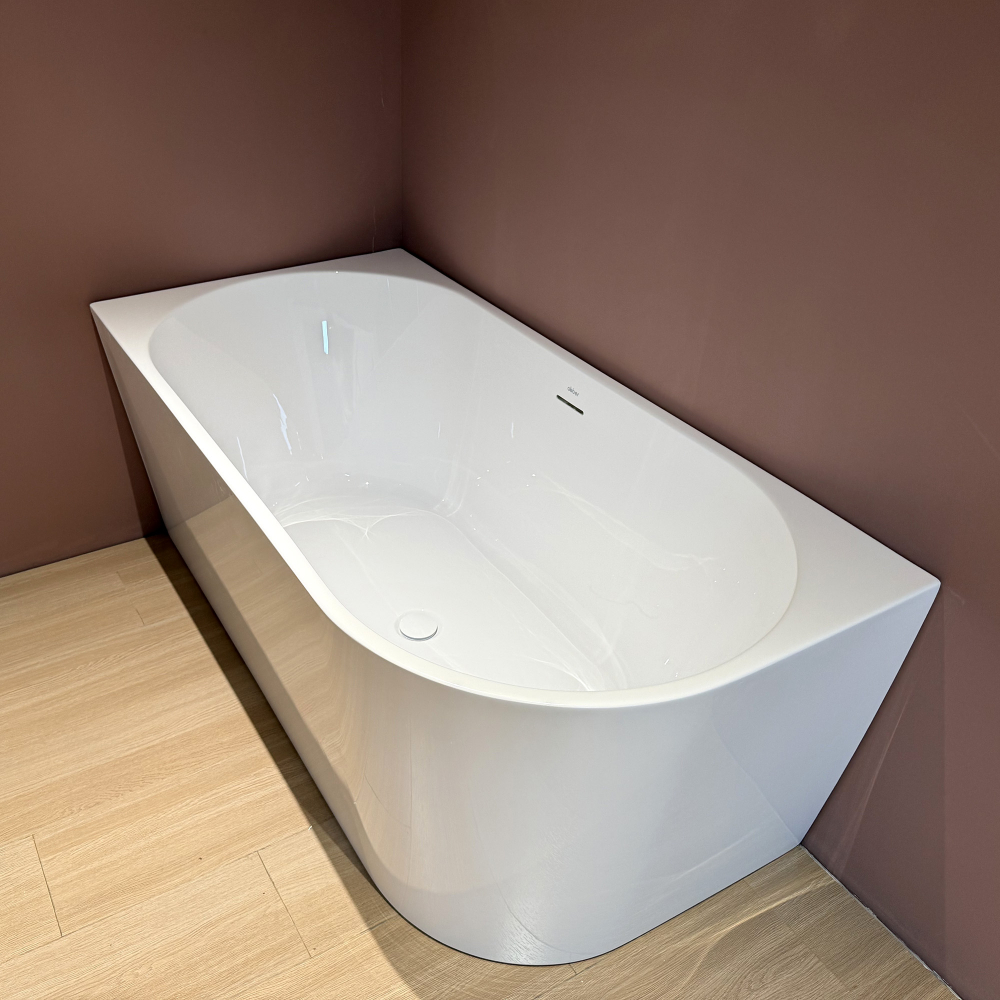 Ванна акриловая пристенная Abber AB9502-1.4 R 140x70x58 (белый), правая, слив-перелив 