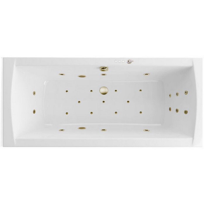 Ванна гидромассажная Excellent Aquaria Slim Lux Ultra WAEX.AQU18S.ULTRA.BR 180x80 (бронза), на каркасе, со сливом-переливом