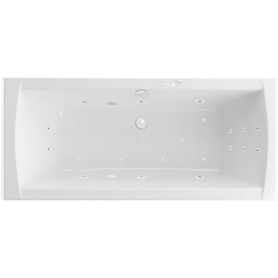 Ванна гидромассажная Excellent Aquaria Slim Lux Ultra WAEX.AQU18S.ULTRA.WH 180x80 (белый), на каркасе, со сливом-переливом