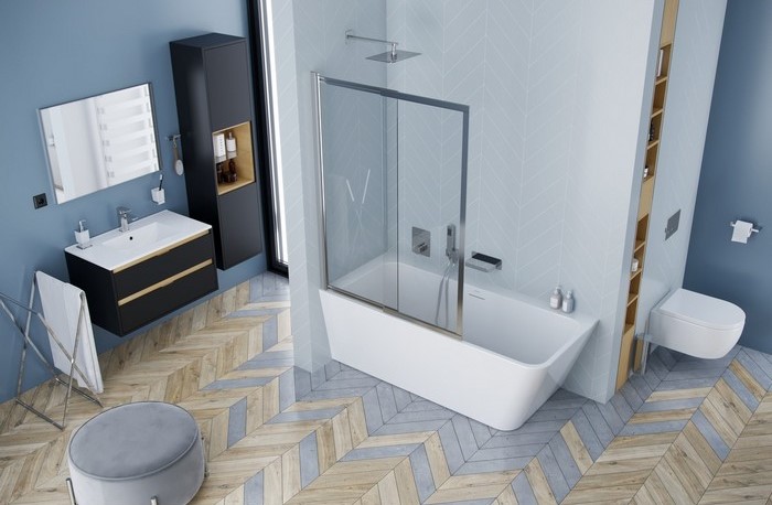 Ванна акриловая пристенная Excellent Lila 2.0 WAEX.LIL2.160L.WHN 160x73 (белый), слив-перелив, левая