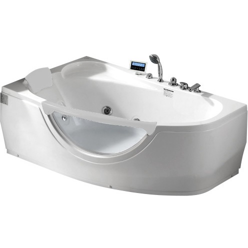 Ванна гидромассажная пристенная Gemy G9046 II K L 171х99х68 (белый), слив-перелив, левосторонняя