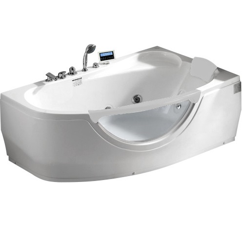 Ванна гидромассажная пристенная Gemy G9046 II K R 171х99х68 (белый), слив-перелив, правосторонняя
