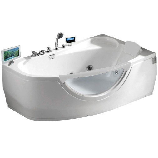 Ванна гидромассажная пристенная Gemy G9046 II O R 171х99х68 (белый), слив-перелив, правосторонняя