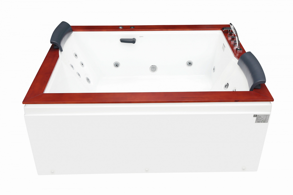 Ванна гидромассажная пристенная Gemy G9052 II B R 186х151х82 (белый), слив-перелив, правосторонняя