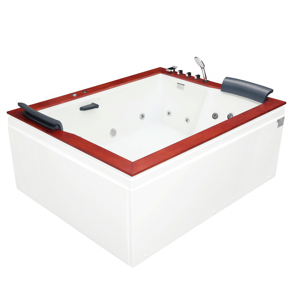 Ванна гидромассажная пристенная Gemy G9052 II B R 186х151х82 (белый), слив-перелив, правосторонняя