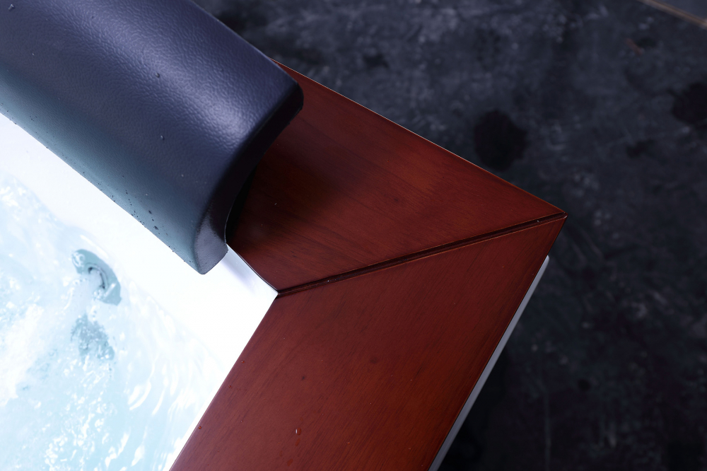 Ванна гидромассажная пристенная Gemy G9052 II O L 186х151х82 (белый), слив-перелив, левосторонняя