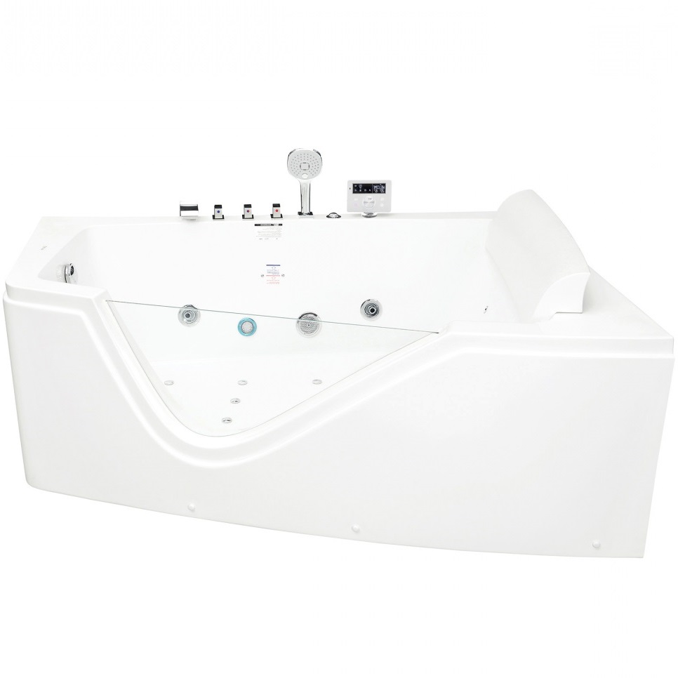 Ванна гидромассажная пристенная Gemy G9056 B R 170х130х66 (белый), слив-перелив, правосторонняя