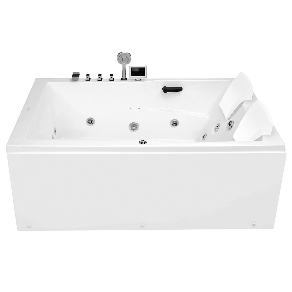 Ванна гидромассажная пристенная Gemy G9061 K L 181х121х70 (белый), слив-перелив, левосторонняя