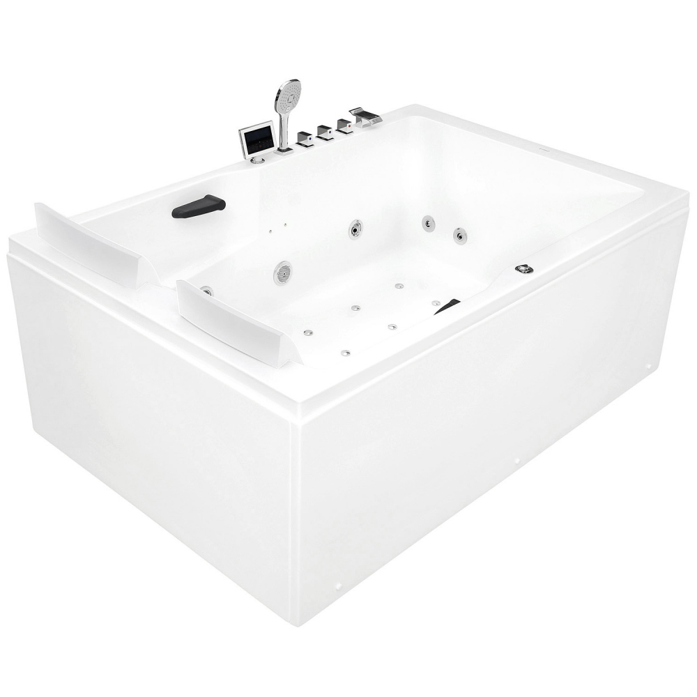 Ванна гидромассажная пристенная Gemy G9061 K R 181х121х70 (белый), слив-перелив, правосторонняя