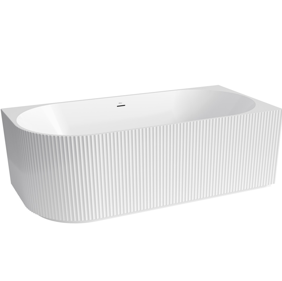 Ванна акриловая угловая, пристенная ABBER AB9329-1.5 R 150x75x58 (белый), правая, слив-перелив