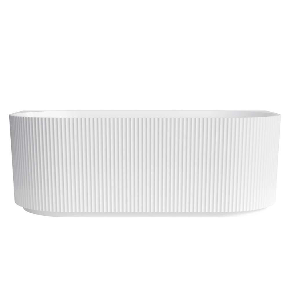 Ванна акриловая пристенная ABBER AB9330-1.5 150x75x58 (белый), слив-перелив