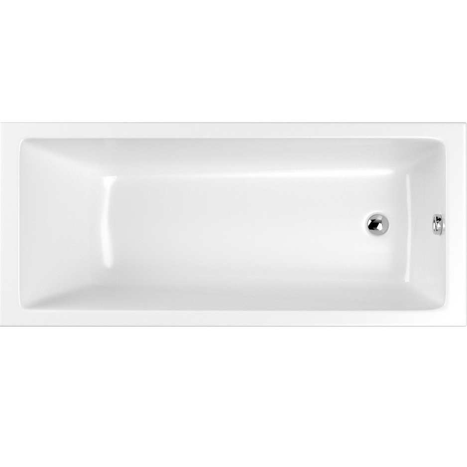 Ванна встраиваемая акриловая Whitecross Wave Slim 0111.140070.100 140x70 см, (белый глянцевый)
