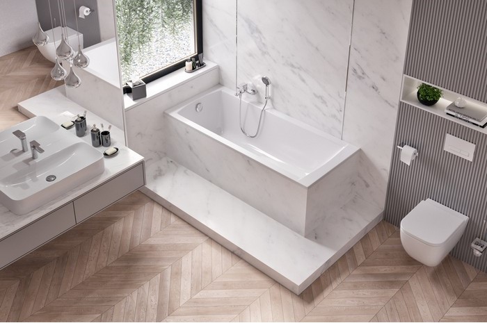 Ванна акриловая встраиваемая Excellent Aquaria Slim WAEX.AQU16WHS 160x70 (белый глянец), без слива-перелива