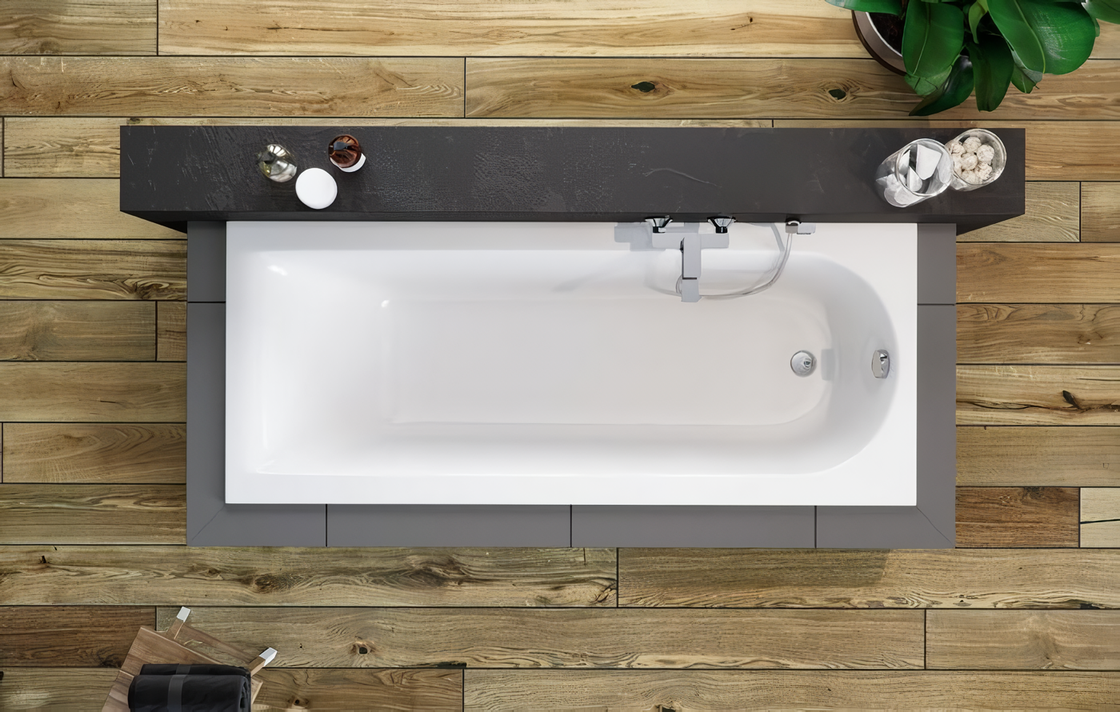 Ванна акриловая встраиваемая Excellent Aurum Slim WAEX.AUR17WHS 170x70 (белый), без слива-перелива