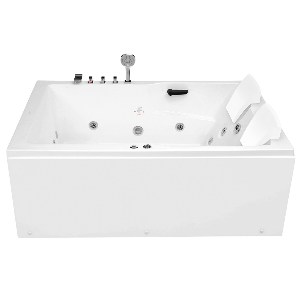 Ванна гидромассажная пристенная Gemy G9061 B L 181х121х70 (белый), слив-перелив, левосторонняя