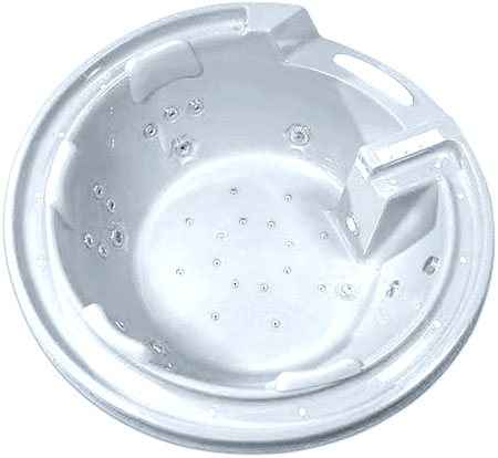 Ванна гидромассажная встраиваемая Gemy G9090 O 190х190х90 (белый), слив-перелив