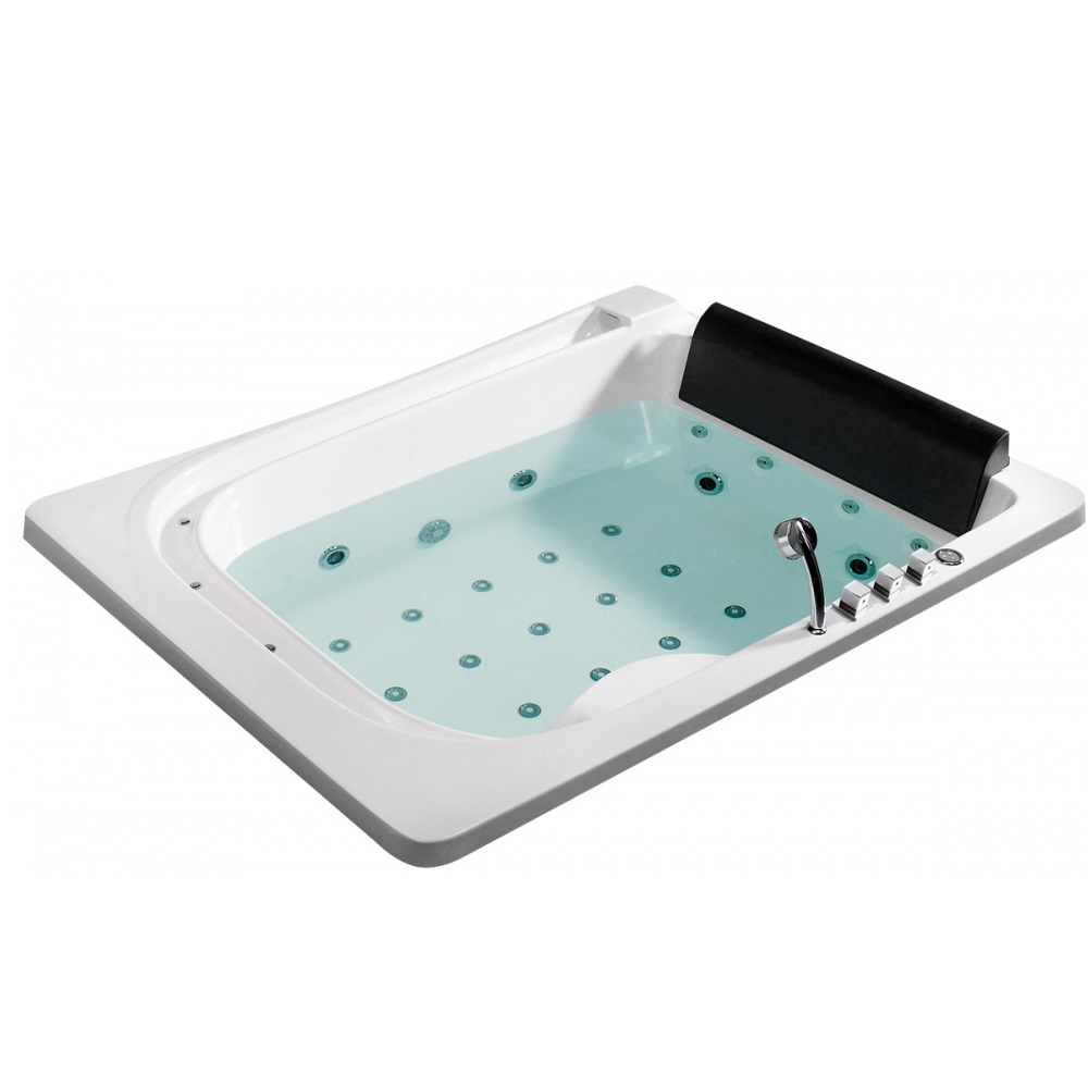 Ванна гидромассажная встраиваемая Gemy G9265 K 200х152х74 (белый), слив-перелив
