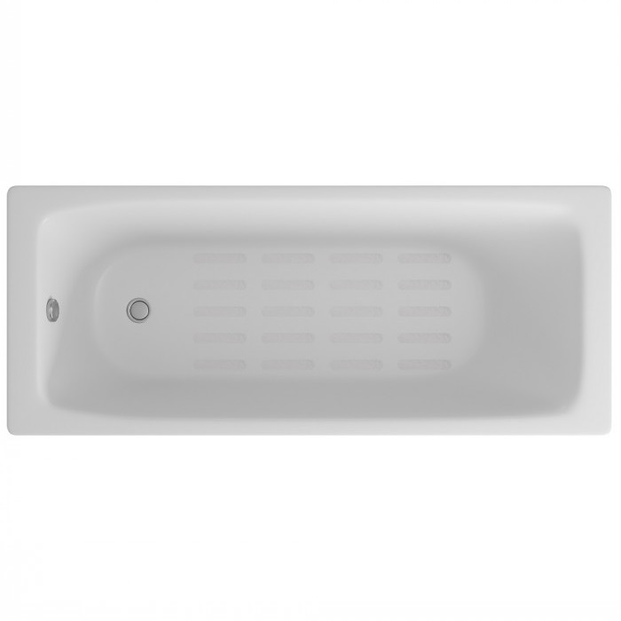 Ванна чугунная Delice Biove DLR220509-AS 170х75 (белый), встраиваемая с антискользящим покрытием