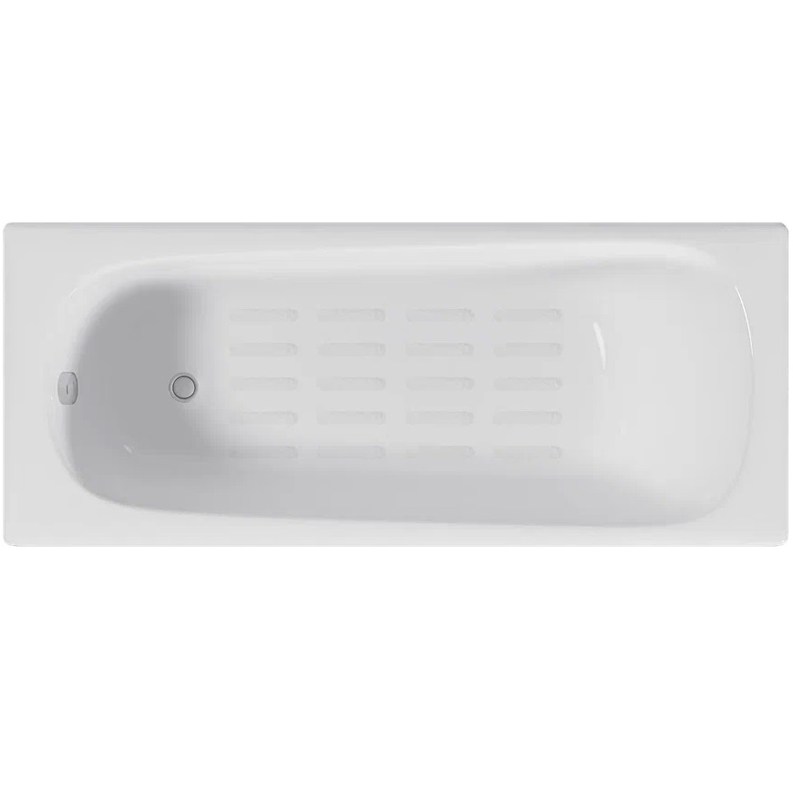 Ванна чугунная Delice Continental DLR230619-AS 140х70 (белый), встраиваемая с антискользящим покрытием