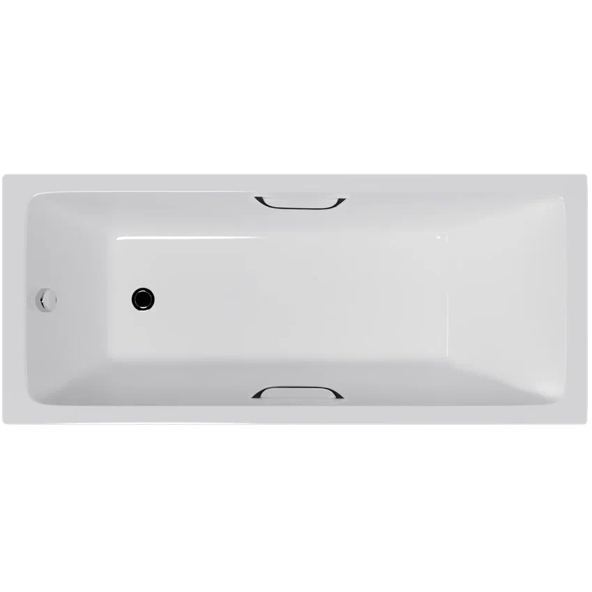 Ванна чугунная Delice Level DLR230602R 170х75 (белый), встраиваемая с отверстиями под ручки